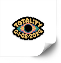Thumbnail for Totality Solar Eclipse Eye Boho Retro Psychedelic Astronomy Vinyl Sticker Decal