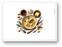 Thumbnail for Pumpkin Ravioli Wall Art | Rustic Italian Pasta Flat Lay Print | Foodie Kitchen Gift