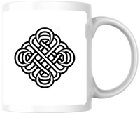 Thumbnail for Celtic Knot Mug | Black Endless Knot Coffee Mug | Irish Heritage Gift