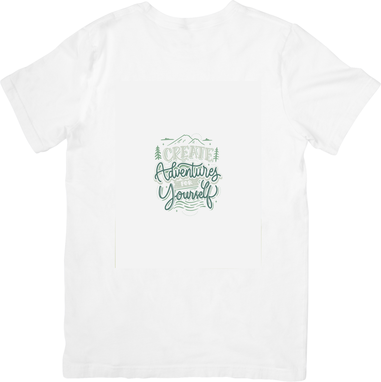 Create Adventures For Yourself Minimalist Nature Outdoors Explorer Graphic Tee
