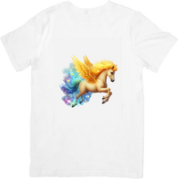 Thumbnail for Rainbow Pegasus T-Shirt | Magical Winged Horse Graphic Tee | Fantasy Unicorn Lover Gift