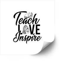 Thumbnail for Teach Love Inspire Teacher Backpack Book Vinyl Sticker Decal