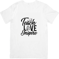 Thumbnail for Teach Love Inspire Minimalist Teacher Appreciation Graphic Tee Gift