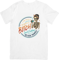Thumbnail for Skeleton Coffee Babe Retro Funny Skull Gamer Morning Graphic Tee